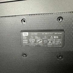 【美品】TCLテレビ43型 2021年製の画像