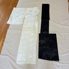 女性用紋付喪服　古代黄はぜ染　未使用品の画像