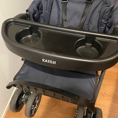 ①カトージ　2人乗りベビーカーの画像