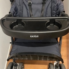 ①カトージ　2人乗りベビーカーの画像