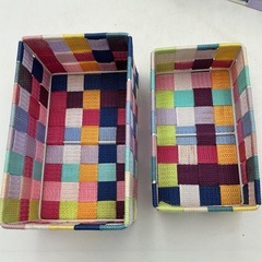 カラフル収納ボックス 3点セットの画像