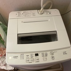 2021年製　洗濯機　6キロ　アクアの画像