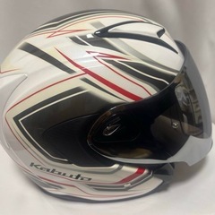 美品　OGK KABUTO Exceed Claw ホワイトの画像