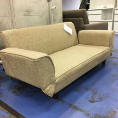★リユースのサカイ横浜南店★YM1553  ２人掛けソファーベッド ベージュ W160×D90×H57 クリーニング済みの画像