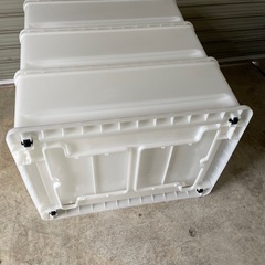 【美品】3段プラスチック収納ケースの画像