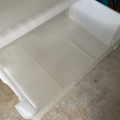 【美品】3段プラスチック収納ケースの画像