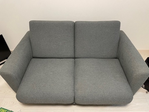 ニトリ　ソファ　2人掛け　グレー　【10/30】まで