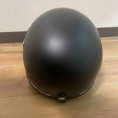 リード工業]バイクヘルメット ジェット バブルシールド付き マットブラックの画像
