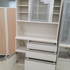 ★リユースのサカイ日立店★HJ8094  レンジボード ホワイト H206×D48.5×W117 クリーニング済み の画像