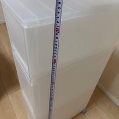 無印　収納ストッカー　キャスターつき付きの画像