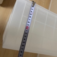無印　収納ストッカー　キャスターつき付きの画像