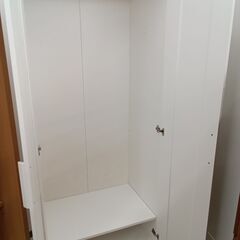 ★リユースのサカイ日立店★HJ8096 IKEA ワードローブ ホワイト H191.5×D50×W117.5 クリーニング済み の画像