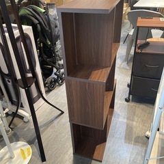 【S字型シェルフ】【棚】【ブラウン】クリーニング済み【管理番号31022】野の画像