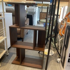 【S字型シェルフ】【棚】【ブラウン】クリーニング済み【管理番号31022】野の画像