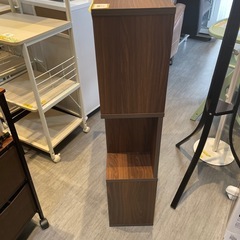 【S字型シェルフ】【棚】【ブラウン】クリーニング済み【管理番号31022】野の画像