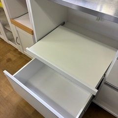 【ジャングルジャングル深井店】★キャスター付レンジボード ホワイト 白 レンジボード キッチン家具 堺市（中区 堺区 東区 西区 南区 北区）和泉市 河内長野市 富田林市 松原市 狭山市 深井 【FU2796】の画像