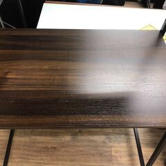 【ジャングルジャングル広陵店】家具　棚付きデスク　ブラウンxブラック　【ジモティー特別価格！！】の画像