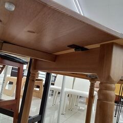 ★リユースのサカイ日立店★HJ8098 IKEA テーブル ナチュラルブラウン H73×D78×W65～123 クリーニング済み の画像