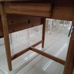 ★リユースのサカイ日立店★HJ8098 IKEA テーブル ナチュラルブラウン H73×D78×W65～123 クリーニング済み の画像