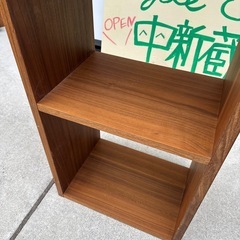 無印良品　スタッキングシェルフ　3段　ウォールナット材　キズあり　の画像