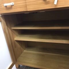 【ジャングルジャングル広陵店】家具　レンジボード　ナチュラル　【ジモティー特別価格！！】の画像