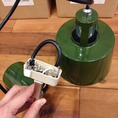 【決まりました】ペンダントライト（モスグリーン）3個セットの画像
