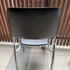 ガラステーブル　チェア1脚セット　ダイニングセット　ガラス机の画像