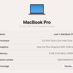13インチ MacBook Pro（2017年モデル）の画像