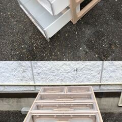 JM20372K) 4段収納ケース＜幅：約63cm 高さ：約90cm 奥行：約45cm＞中古品【取りに来られる方限定】　 の画像