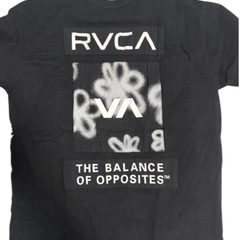 RVCA グラフィックバックプリント Tシャツ ブラック　Mサイズの画像