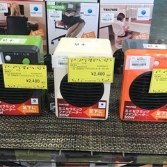 ジモティ割引有★【ジャングルジャングル岸和田店】テクノス ミニセラミックファンヒーター TS-301　南大阪 岸和田市 貝塚市 泉佐野市 和泉市 忠岡町 熊取町の画像