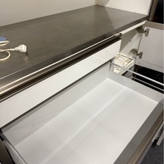 株式会社エコーエコー　キッチンボード　レンジボード　ホワイト　ステンレスの画像