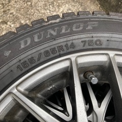 軽自動車用　スタッドレスタイヤ　155/65/14の画像