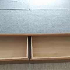 札幌市近郊の方限定！送料無料！大塚家具 収納付きセミダブルベッドフレームの画像