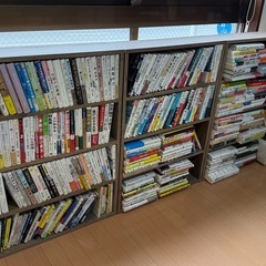 シックなカラーのコミックラックの画像