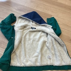 裏ボア ジャンパー 130cm グリーン 防寒着 アウター RENEW あったかの画像
