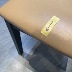 【チェア】在庫2点【ベージュ】※グラつき有※多少のダメージ有★クリーニング済み【管理番号31022】野の画像