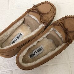 F）MINNETONKAミネトンカ キャリーⅡ 25㎝ シナモン ＃40553の画像