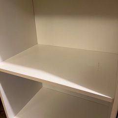 白 カラーボックス 2つセット 収納 棚　の画像