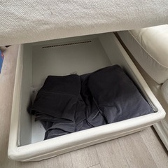 IKEA グローンリード 3人掛けソファ ＋ オットマン（カバー2セット付）の画像