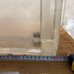 アクリル水槽 160 50 65H 仕切り30  フランジ補強歴あり　の画像