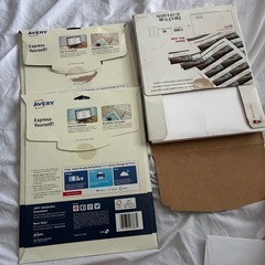 名刺用紙＋ステッカー用紙セットの画像
