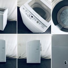ID:sc12792 アクア AQUA 洗濯機 一人暮らし 大きめ 中古 2019年製 全自動洗濯機 7.0kg ホワイト 送風 乾燥機能付き AQW-GV70H  【リユース品：状態B】【送料無料】【設置費用無料】の画像