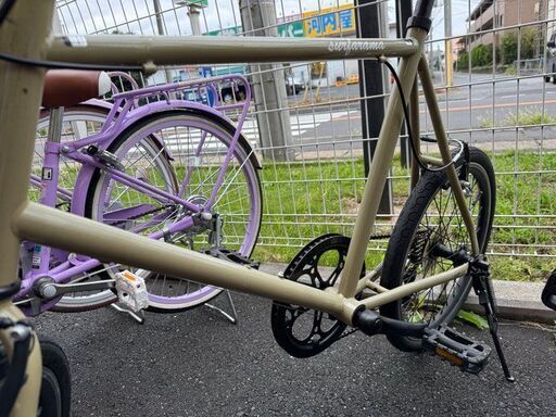 J3100【リユースのサカイ柏店】　ON15 20インチ　軽快自転車　６段変速　クリーム　★店頭にて試乗可★ 簡易クリーニング済　　 