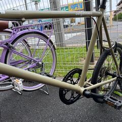 J3100【リユースのサカイ柏店】　ON15 20インチ　軽快自転車　６段変速　クリーム　★店頭にて試乗可★ 簡易クリーニング済　　 中古自転車 　流山市  松戸市 我孫子市 鎌ヶ谷市 船橋市 守谷市 取手市　の画像