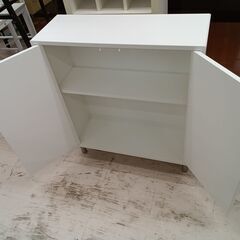 リユースのサカイ栃木店★ジモティ割あり★ IKEA 本棚 ホワイト W70.5×D26×H80 クリーニング済み TC11243の画像