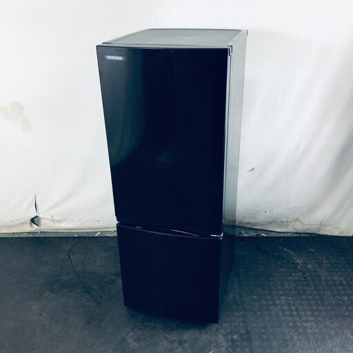 ID:rg221138 東芝 TOSHIBA 冷蔵庫 一人暮らし 中古 2024年製 2ドア 153L ブラック ファン式 右開き GR-V15BS(K)  【リユース品：状態B】【送料無料】【設置費用無料】