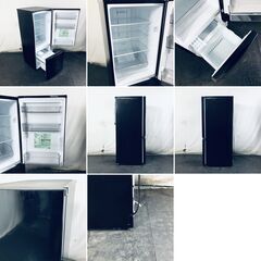 ID:rg221138 東芝 TOSHIBA 冷蔵庫 一人暮らし 中古 2024年製 2ドア 153L ブラック ファン式 右開き GR-V15BS(K)  【リユース品：状態B】【送料無料】【設置費用無料】の画像