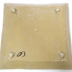 ★まとめ専用商品 A-8 美濃焼 赤織部 角皿 高木典利作 24cm 共箱付き 未使用保管品の画像