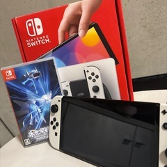 Nintendo Switch有機ELポケモンブリリアントダイヤモンド付きの画像